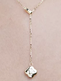 Clover Drop Pendant Chain