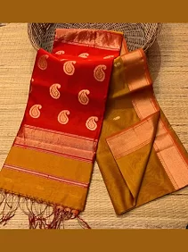 Handloom Maheshwari Saree – Soft Cotton Silk Elegance with Matching Blouse Piece