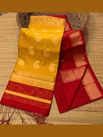 Handloom Maheshwari Saree – Soft Cotton Silk Elegance with Matching Blouse Piece