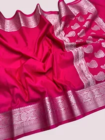 Warm Silk Saree with Full Zari Weaving – Elegant Shine with Running Blouse Piece