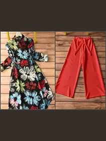 Women's Co-ord Set / Kurti and Palazzo Set / Casual & Festive Wear