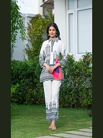 Women’s Ethnic Fusion Wear / Muslin Silk Co-ord Set / Stylish Matching Top & Bottom Set