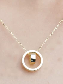 Double Circle Pendant Chain