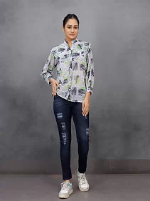 Printed Georgette Tops for Women | Stylish Summer Casual Wear | Sizes S to XXL