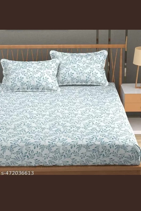 Aavya Queen Size Bedsheet | Abstract Print | Soft Microfibre Fabric | Multi-Color | Premium Bedding Set