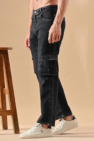 LUMINOIRE Men Loose Fit Mid Rise Grey Jeans