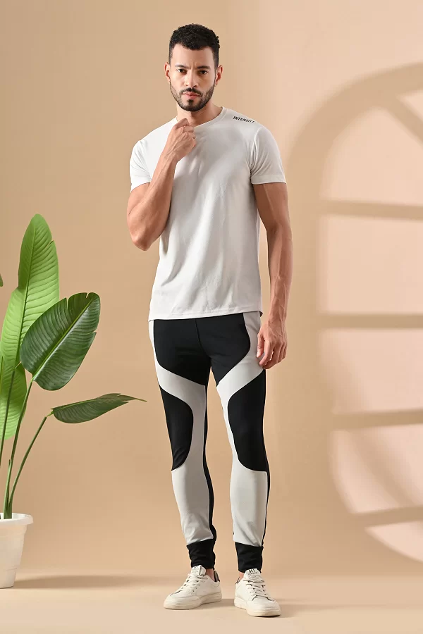 Men Solid Black Track Pants