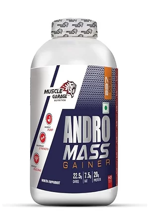 Muscle Garage Andro High Protein Mass Weight Gainer |Chocolate, 6lbs
