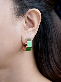 Chunky Half Hoop Earrings