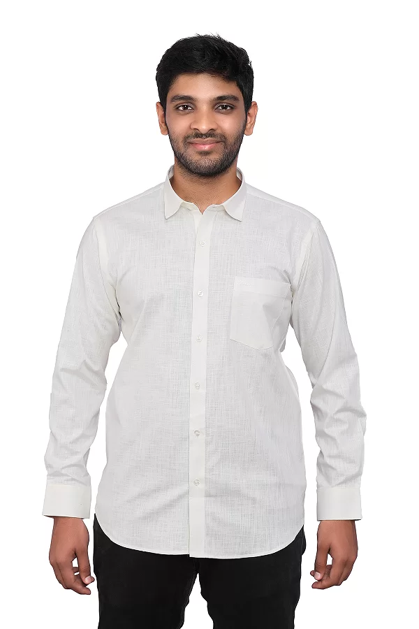 cotton linen mens formal shirt