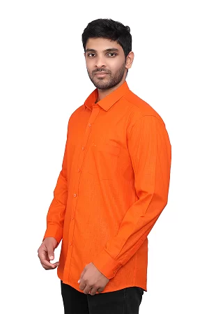 cotton linen mens formal shirt