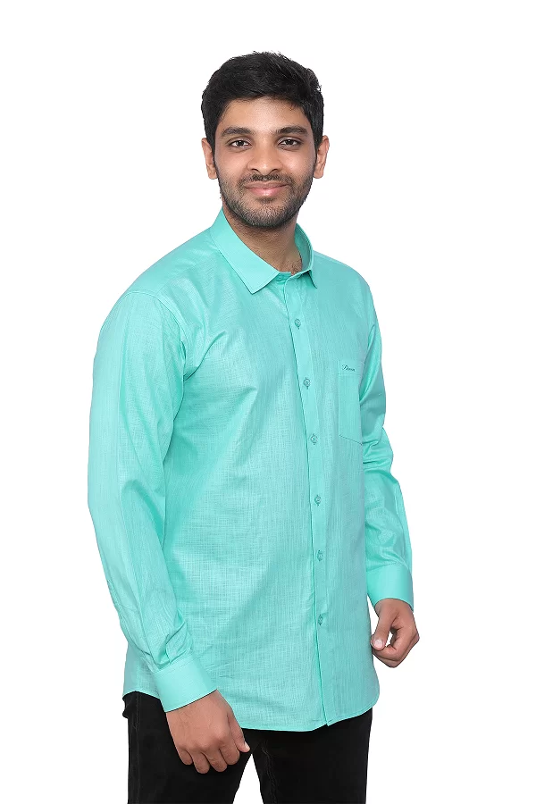 cotton linen mens formal shirt