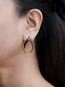 Teardrop Stud Earrings