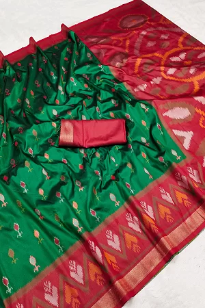 Pure Ekkat Pachampally Silk Sarees With BP