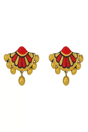 Terracotta handmade jhumka