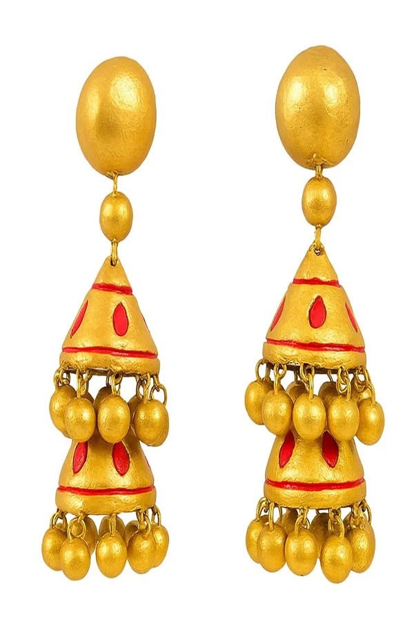 Terracotta handmade jhumka