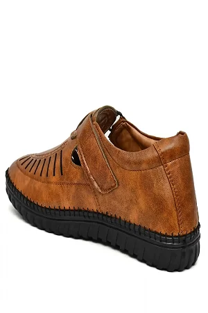 WUGO::Latest Fabulous Men Sandals | Roman Sandals/Outdoor Sandal For Men's & Boys-105-Sandal-TAN