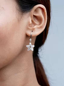 Star Flower Dangle Earrings