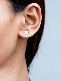 Tiny Flower Stud Earrings