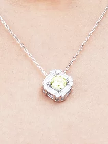 Yellow Diamond  Necklace Set