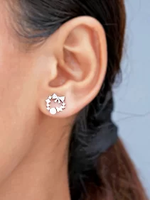 Butterfly & Bow Stud Earrings