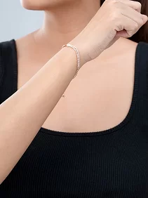 Double Row Zircons Bracelet