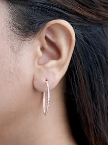 Circle Huggie Earrings