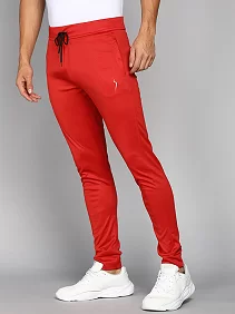 Combo Red Slim Fit Track Pant