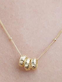 Triple Circle Pendant Chain
