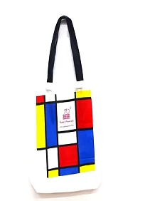 Palak Saxena Multicolor Canvas Tote Bag For Women - 4 Pc, women tote bag, canvas tote bag, printed tote bag, printed canvas tote bag, stylish bags for women