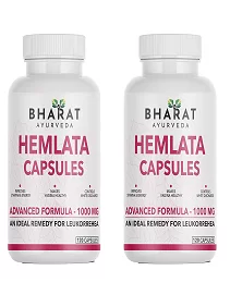 BHARAT AYURVEDA Hemlata Capsules For Leukorrehea Women Health Supplement For All Age Females-1000gm. (B). Hemlata 240 Capsule)