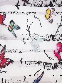 Set of 5 Decorative Cushion Covers, 40 x 40 cm, Square Cotton Linen Butterfly Decorative Cushion Covers with Hidden Zip, Single-Sided Print, Decorative Cushion Covers for Sofa, Car, Outdoor, Bedroom