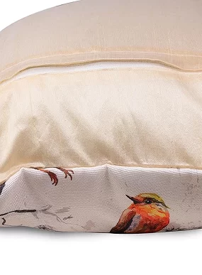 Set of 5 Decorative Cushion Covers, 40 x 40 cm, Square Cotton Linen Decorative Cushion Covers with Hidden Zip, Single-Sided Print, Decorative Cushion Covers for Sofa, Car, Outdoor, Bedroom