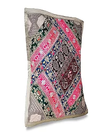 PALAK SAXENA Gujrati Style Decorative Patch Cushion Covers Single-Sided