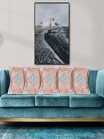 PALAK SAXENA Gujrati Style Decorative Traditional Cushion Covers Single-Sided