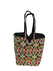 Palak Saxena Exquisite Rajasthani Jaipuri Bohemian Art Tote Bag - Large Multicolour Design