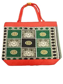 PALAK SAXENA Tote Bag for Women with Zip, Stylish Cotton Handbags, Tote Grocery Portable Bag