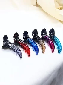 Palak Saxena Medium Banana Hair Clips/Clutchers Size 8 CM/ 3 Inchesh For Women & Girls Colorfull (Pack of 6)