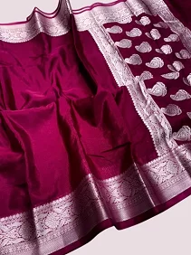 Warm Silk Saree with Full Zari Weaving – Elegant Shine with Running Blouse Piece