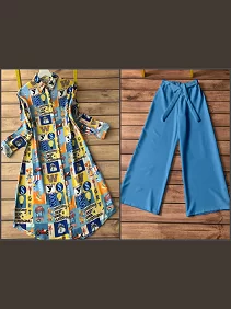 Women's Co-ord Set / Kurti and Palazzo Set / Casual & Festive Wear