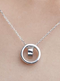 Double Circle Pendant Chain