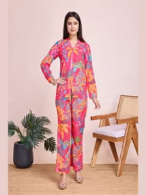 Women’s Western Co-ords Set / Casual Two-Piece Set / Shirt & Pant Set for Women