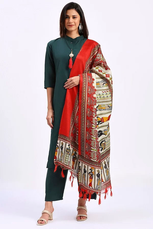 Buy Women's Beautiful Green colour Kurta suit Set