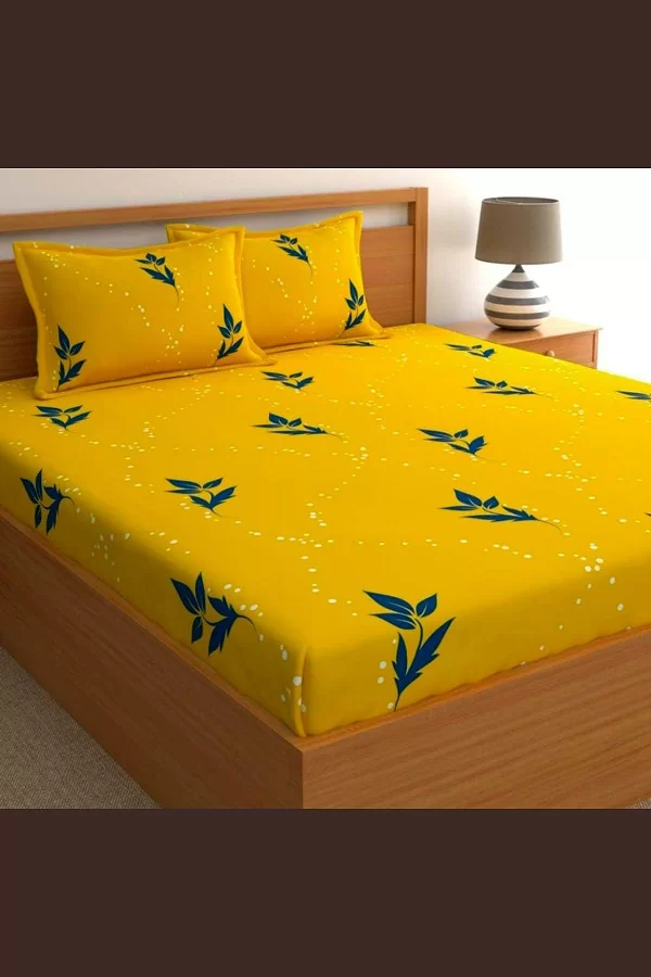 Aavya Queen Size Bedsheet | Abstract Print | Soft Microfibre Fabric | Multi-Color | Premium Bedding Set