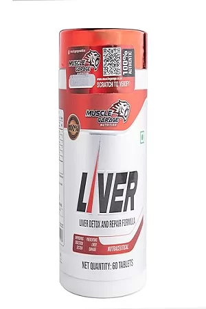 Muscle Garage Liver Detox Supplement | Liver Cleanse & Repair Formula for Detoxification & Improved Digestion | 60 Tablets | Daily Liver Support for Men & Women