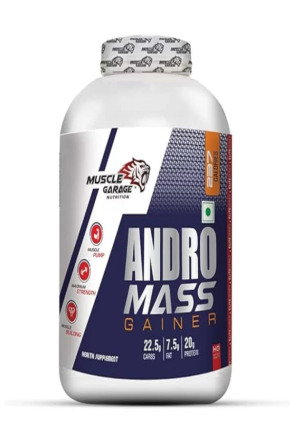 Muscle Garage Andro High Protein Mass Weight Gainer |Chocolate, 6lbs