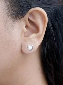 Heart Stud Earrings