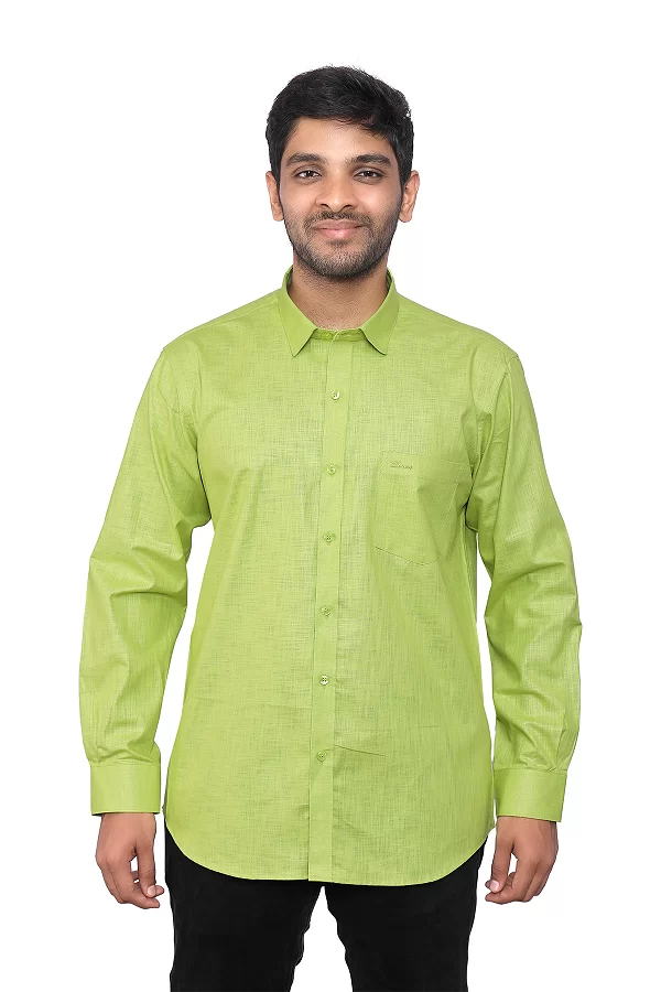 cotton linen mens formal shirt