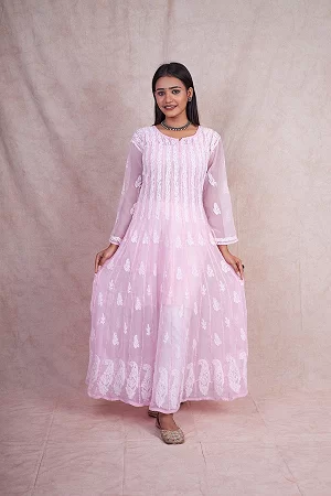 Product title - 56 Kali Chikankari Anarkali