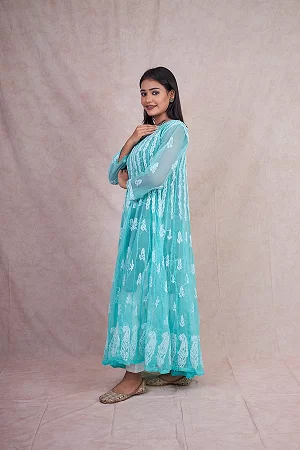 Product title - 56 Kali Chikankari Anarkali